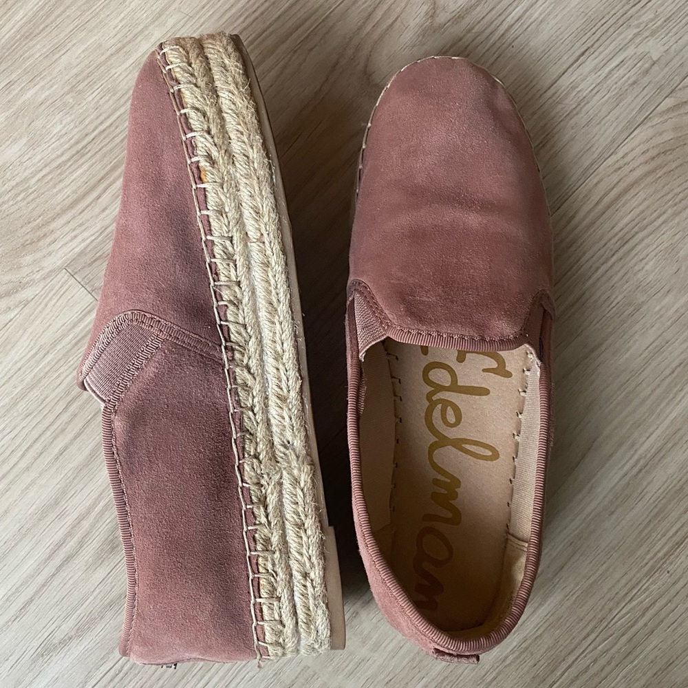 ❤️ Sam Edelman Carrin Suede Platform Espadrille Slip-On Sneaker - Women’s 8